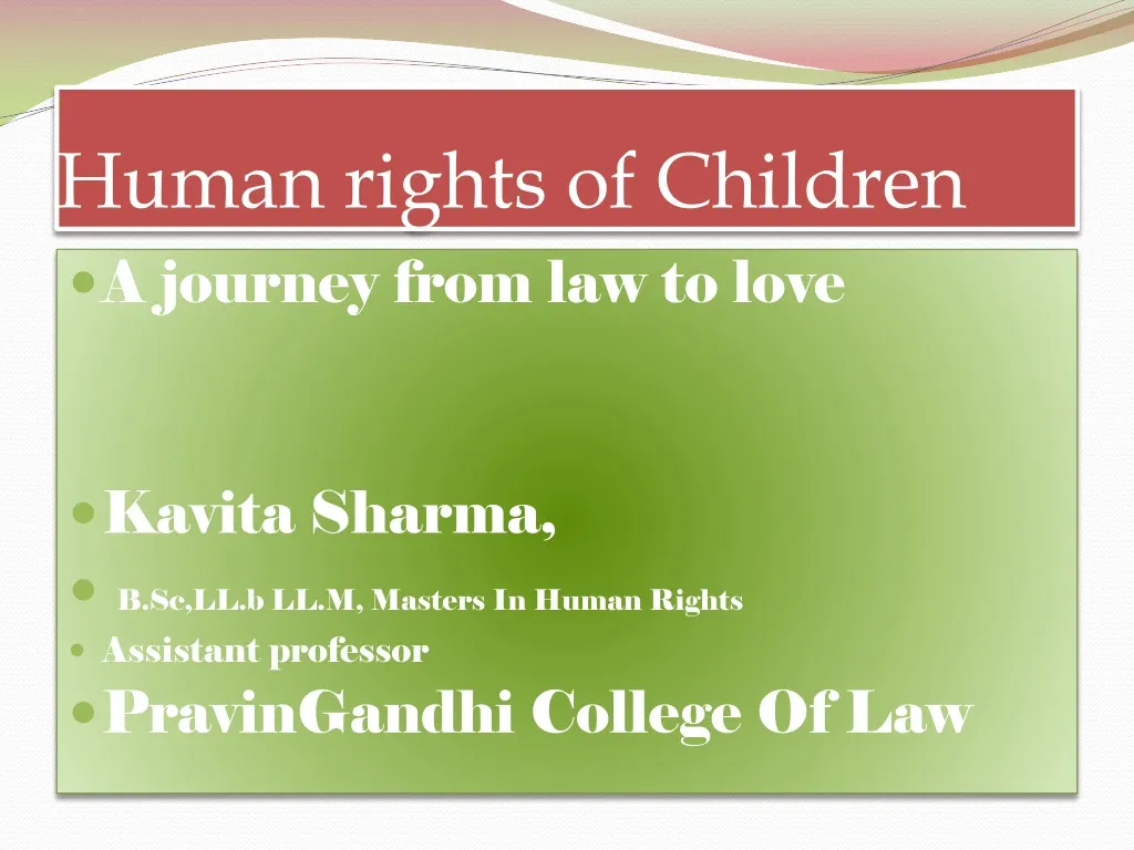 human rights of children