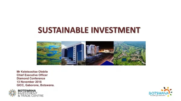 SUSTAINABLE INVESTMENT
