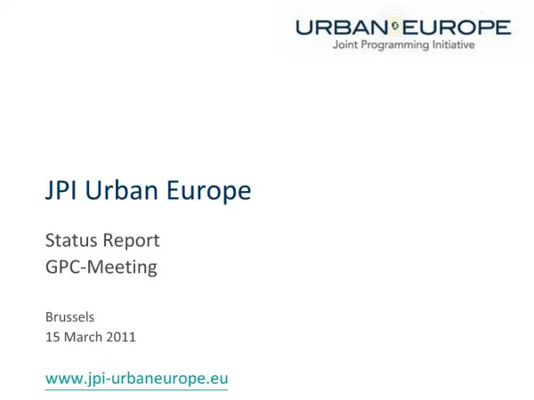 JPI Urban Europe