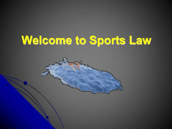 Welcome to Sports Law