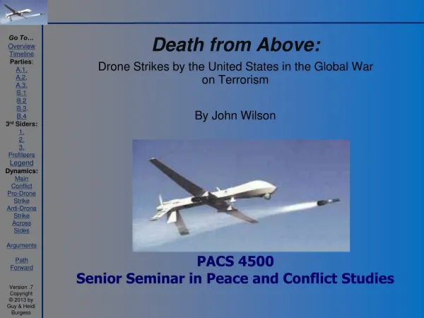 PACS 4500 Senior Seminar in Peace and Conflict Studies