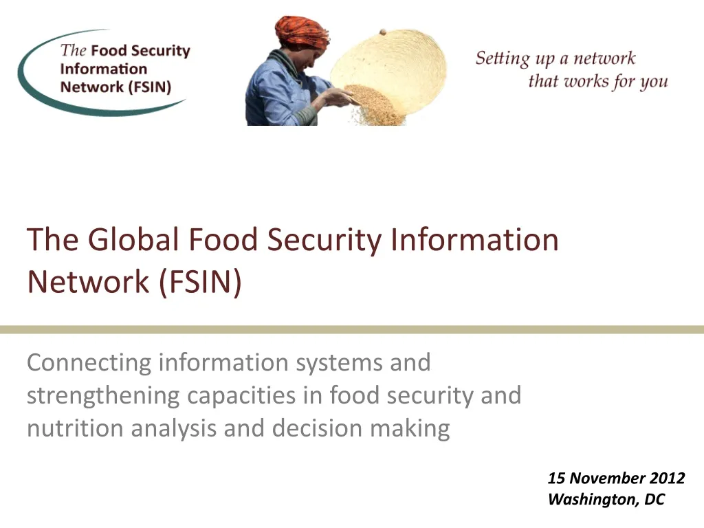 the global food security information network fsin