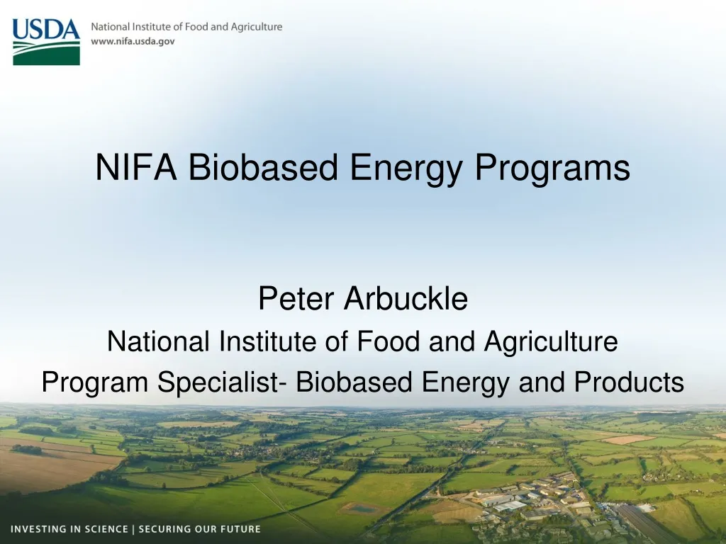 nifa biobased energy programs