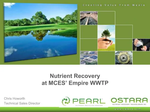 Nutrient Recovery at MCES Empire WWTP