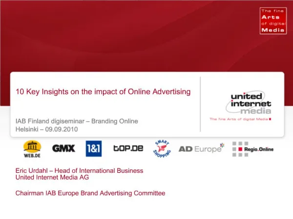 10 Key Insights on the impact of Online Advertising