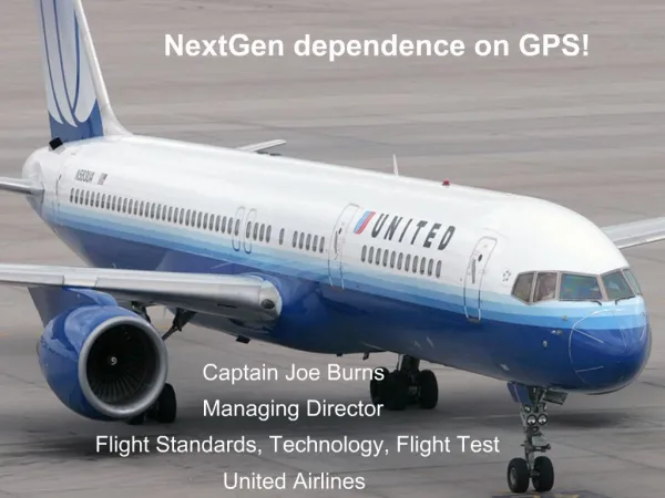 NextGen dependence on GPS
