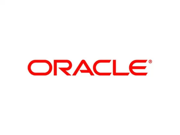Oracle s EPM System and Strategy