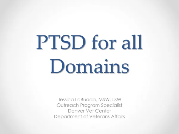 PTSD for all Domains
