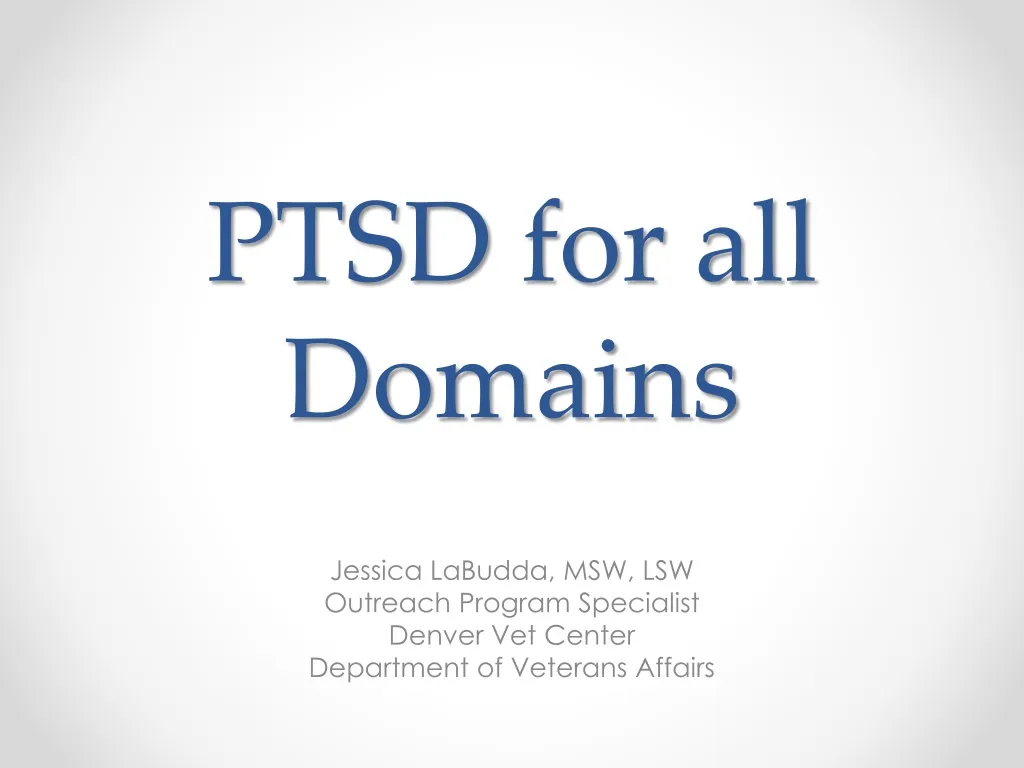 ptsd for all domains