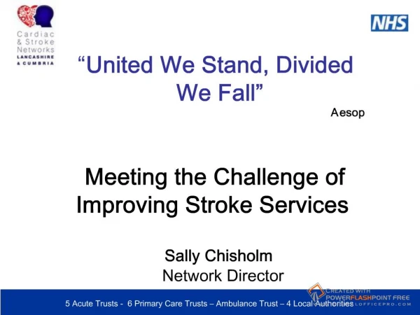 United We Stand Divided We Fall - Sally Chisholm