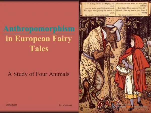Anthropomorphism in European Fairy Tales