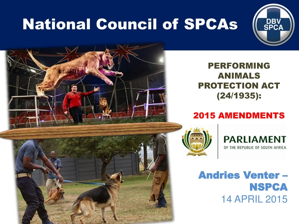 performing animals protection act 24 1935 2015 amendments