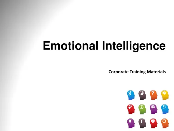 Emotional Intelligence Corporate Training Materials