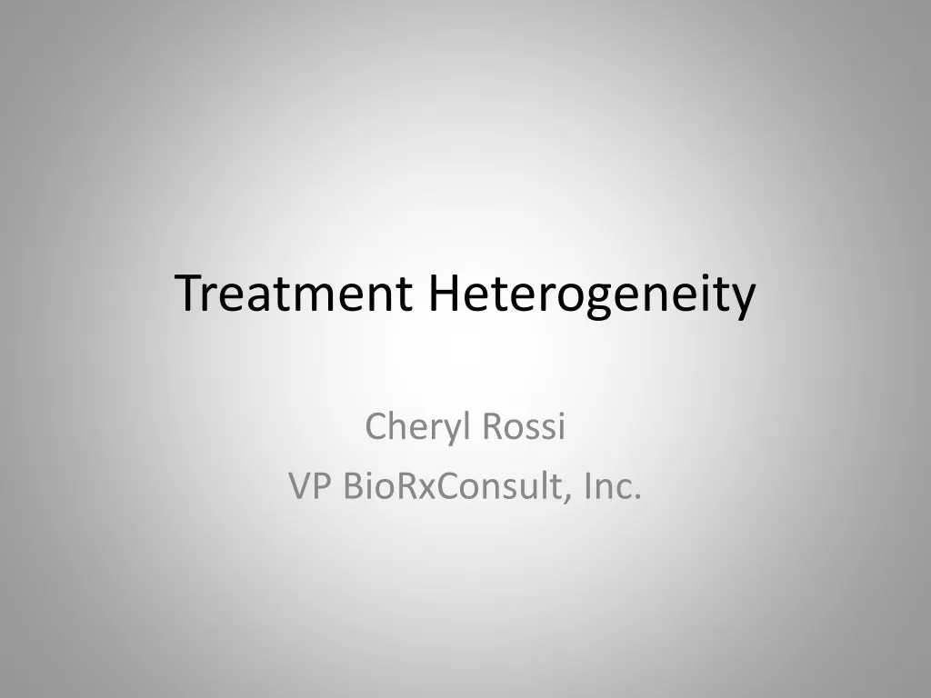 treatment heterogeneity