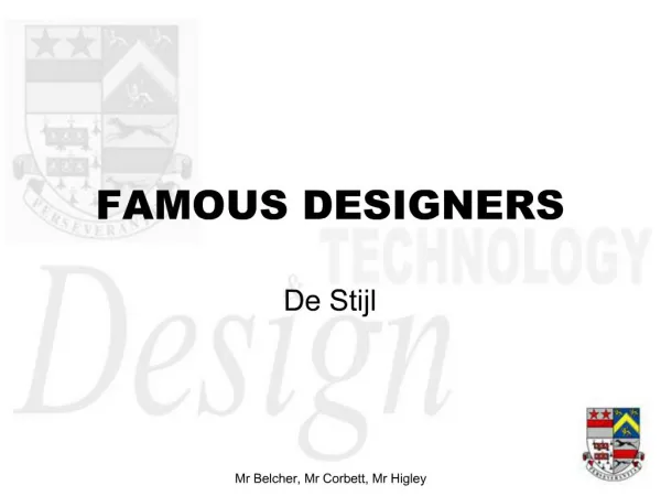 FAMOUS DESIGNERS