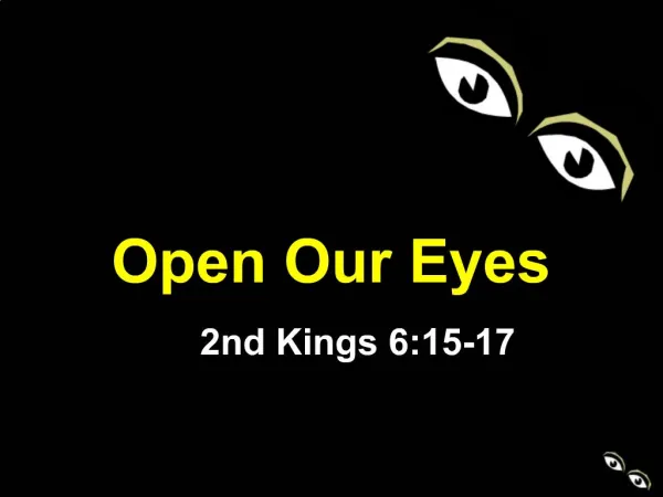 Open Our Eyes