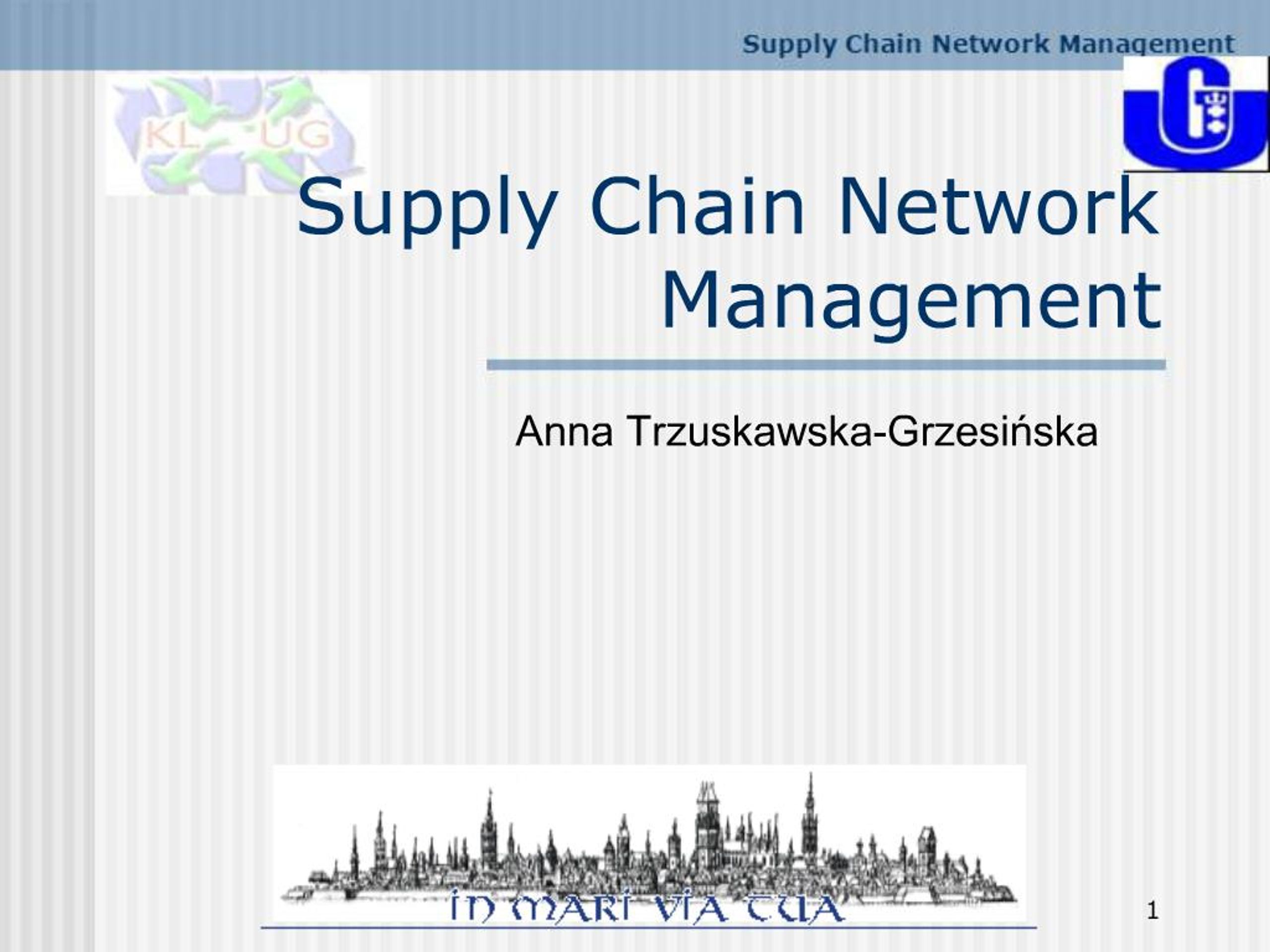 PPT - Supply Chain Network Management PowerPoint Presentation, free ...