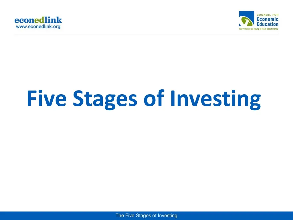 five stages of investing