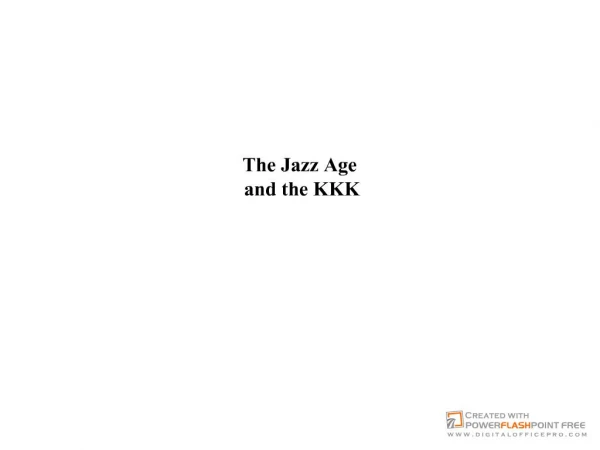 The Jazz Age