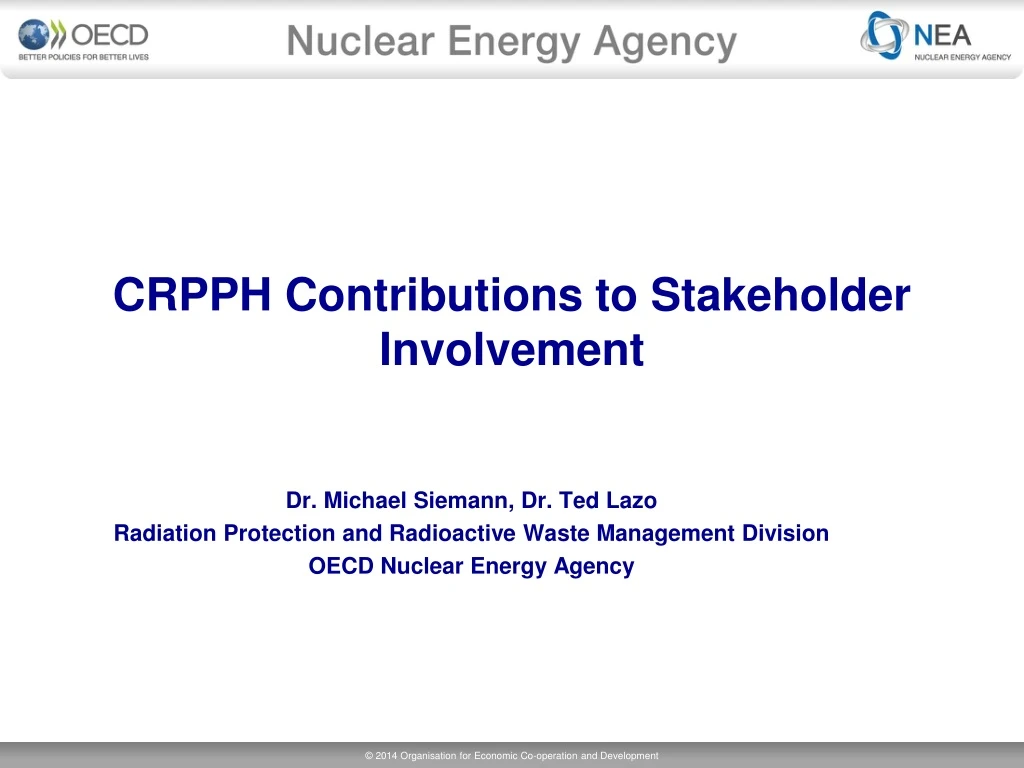 crpph contributions to stakeholder involvement