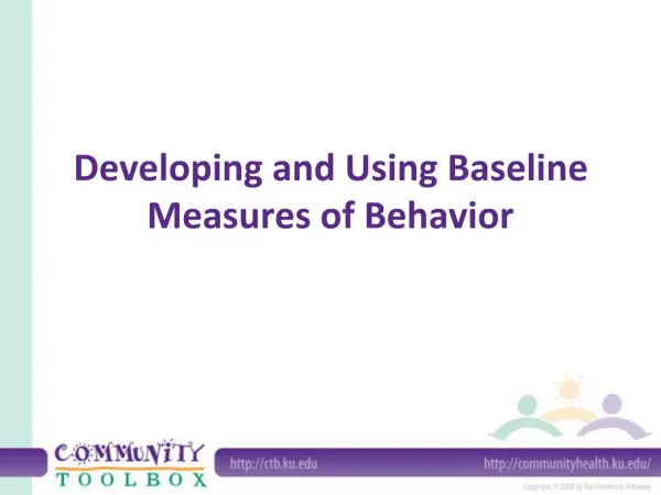 Developing and Using Baseline Measures of Behavior