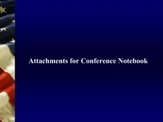 Attachments for Conference Notebook - slide 1