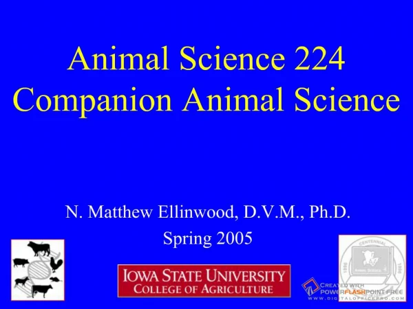 Animal Science 224