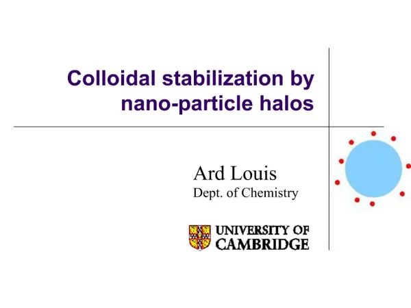 Colloidal stabilization by nano-particle halos