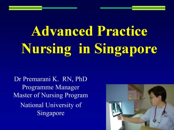 Advanced Practice Nursing in Singapore