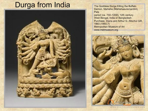 The Goddess Durga Killing the Buffalo