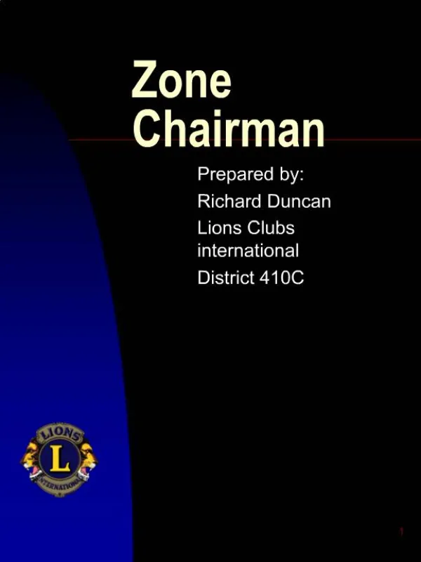 Zone Chairman