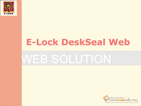 DeskSeal Web - Features