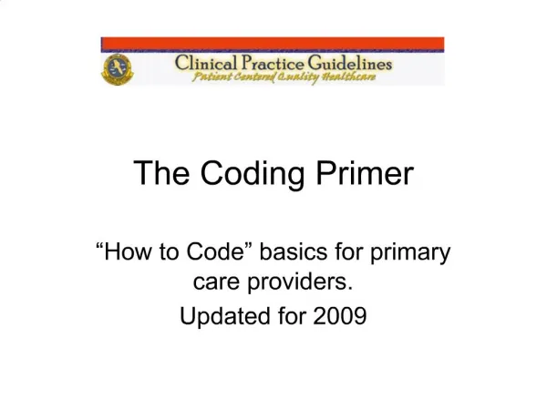 The Coding Primer