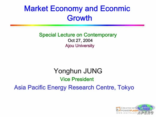 Market Economy and Econmic Growth
