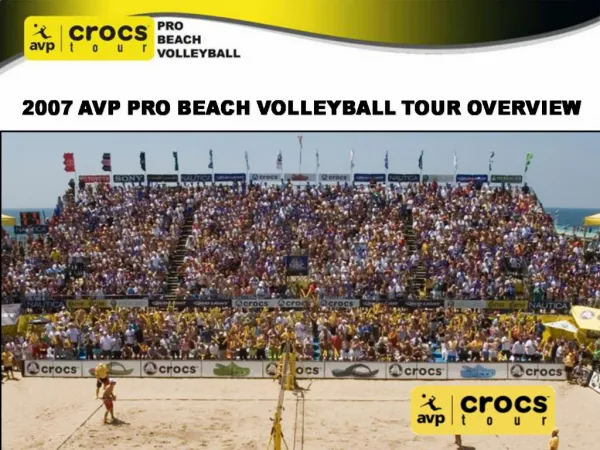 2007 AVP PRO BEACH VOLLEYBALL TOUR OVERVIEW