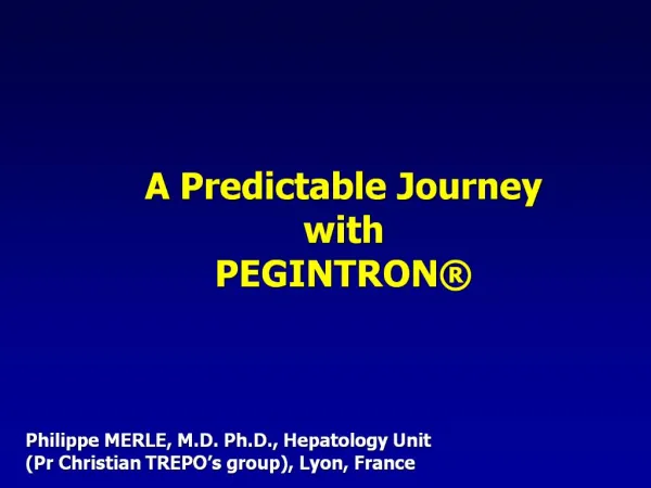 A Predictable Journey with PEGINTRON