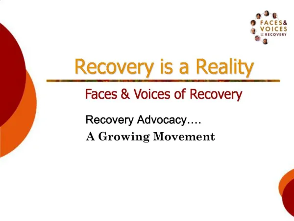 Recovery is a Reality