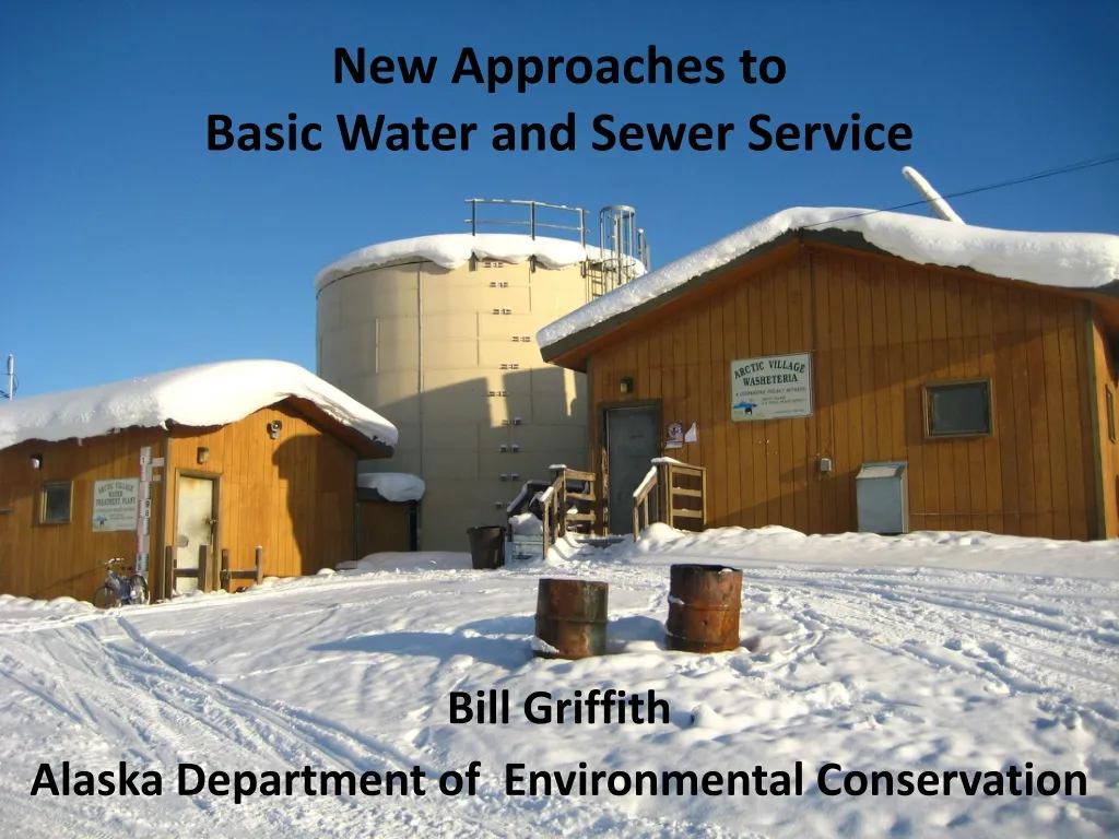 new approaches to basic water and sewer service