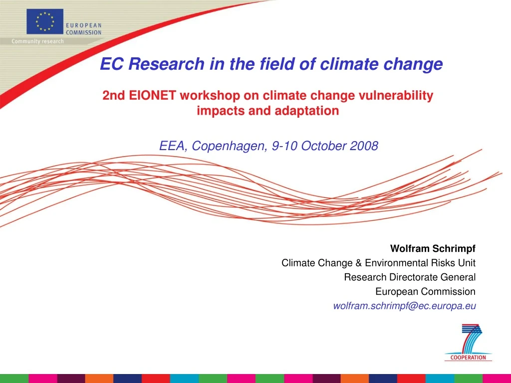 ec research in the field of climate change