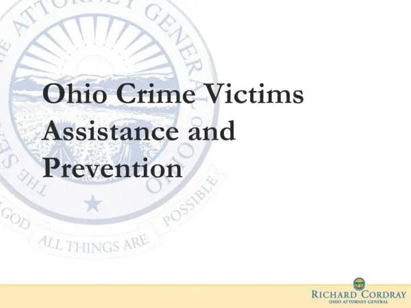 Ohio Crime Victims Assistance and Prevention