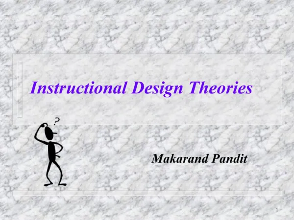 Instructional Design Theories