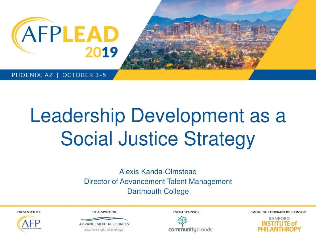 leadership development as a social justice