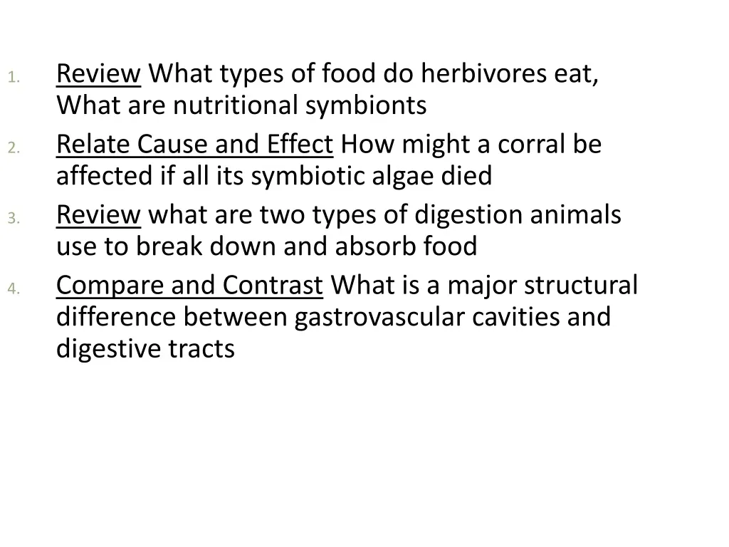 review what types of food do herbivores eat what