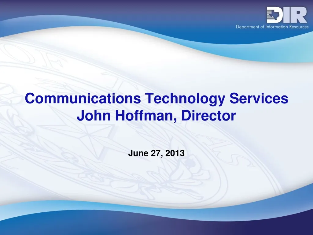 communications technology services john hoffman director