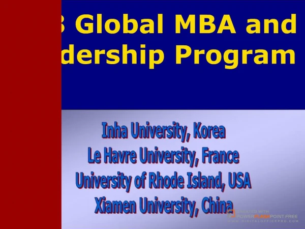 Global MBA Leadership Program