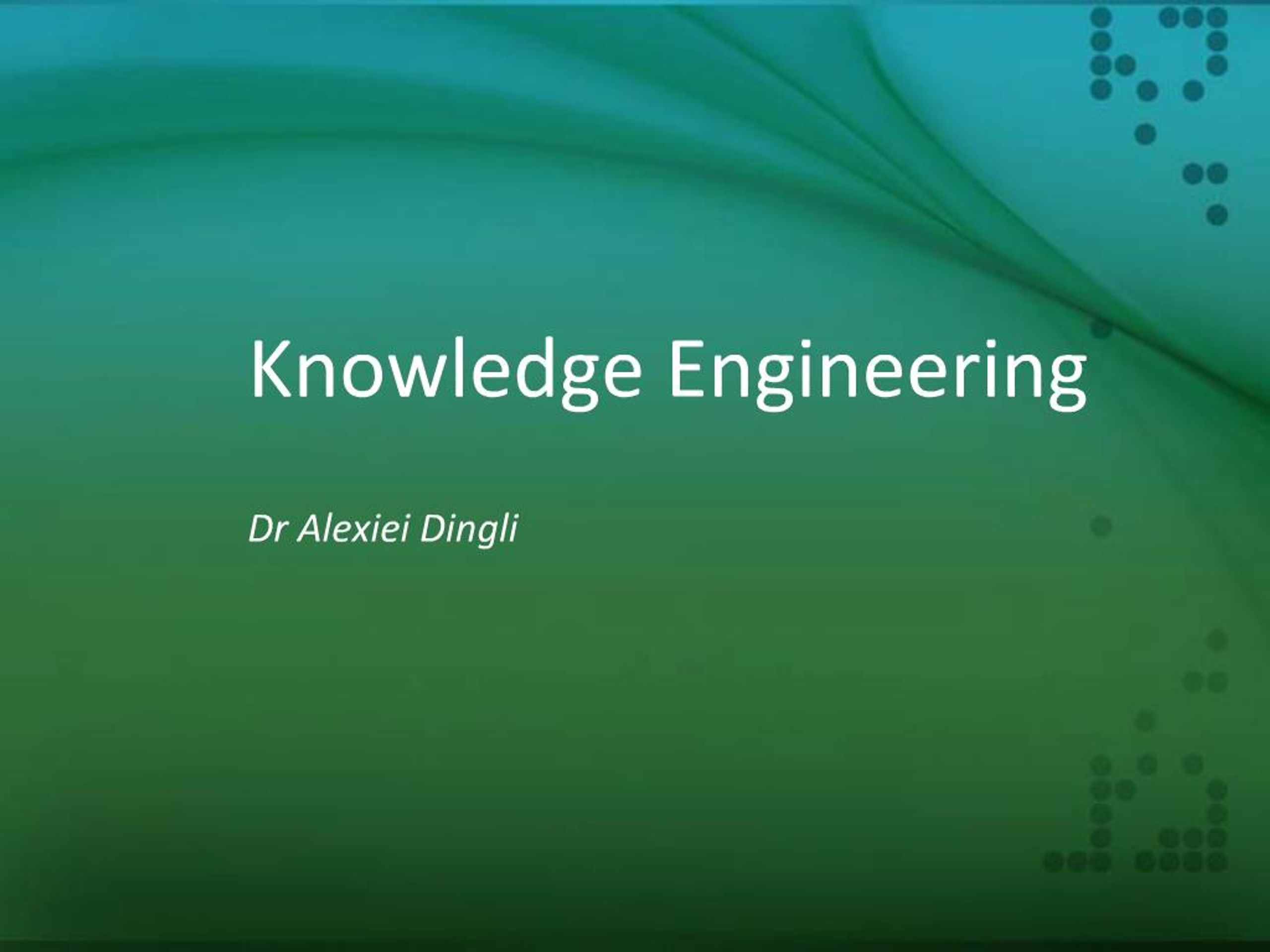 PPT - Knowledge Engineering PowerPoint Presentation, free download - ID ...