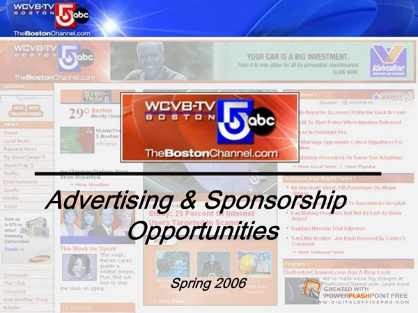 Advertising Sponsorships
