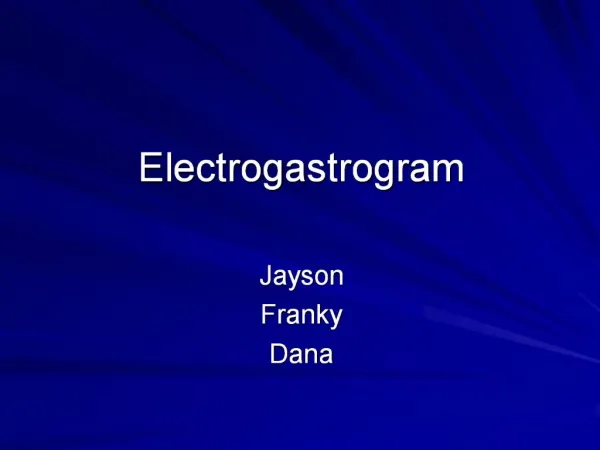 Electrogastrogram