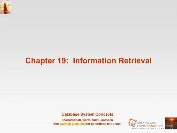 Chapter 19: Information Retrieval