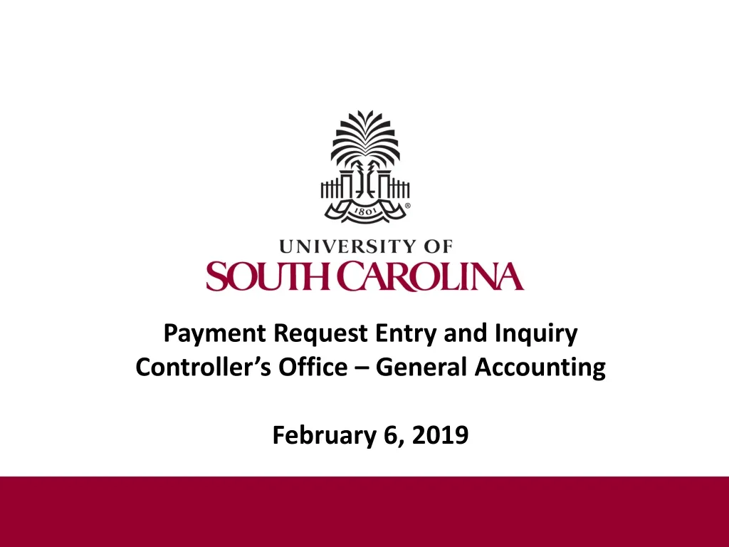 payment request entry and inquiry controller s office general accounting february 6 2019